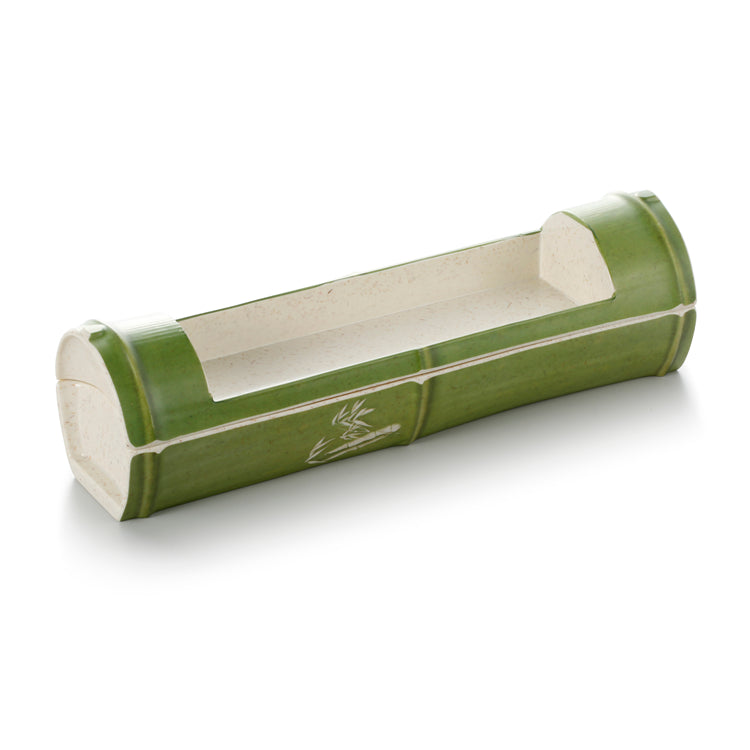 14.4 Inch Green Bamboo Shape Melamine Bowl 190051DZQSCZ