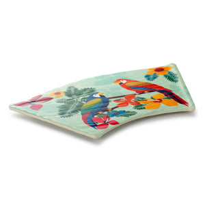 17.7 Inch Colorful Fan-Shaped Melamine Food Tray JM16969HNZC