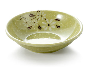 3.6 Inch Green Flower Melamine Sauce Dish 2104XCJ