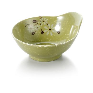 4.5 Inch Green Flower Melamine Single Ear Bowl 805DEWXCJ