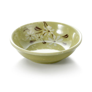 2.9 Inch Green Flower Melamine Round Sauce Dish TG133XCJ