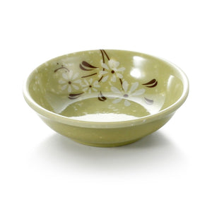 2.9 Inch Green Flower Melamine Round Sauce Dish TG133XCJ