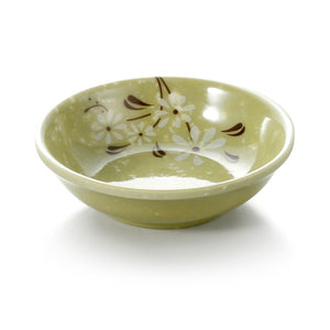 2.9 Inch Green Flower Melamine Round Sauce Dish TG133XCJ