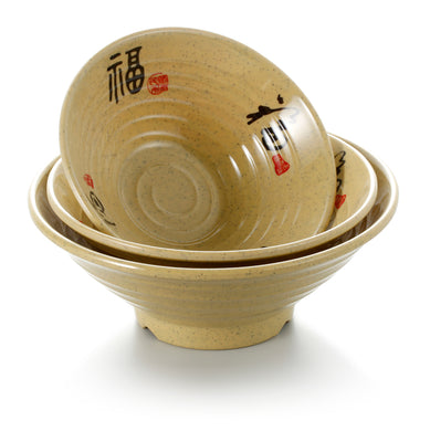 7 Inch Non Slip Yellow Melamine Ramen Bowls C0377CSF