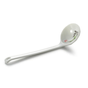 Lotus Pattern Melamine Long Handle Soup Spoon 1073117HTYS