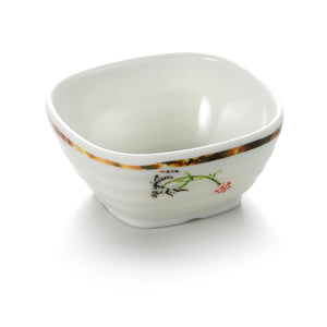 4.5 Inch Lotus Pattern Round Melamine Square Bowl 92045HTYS