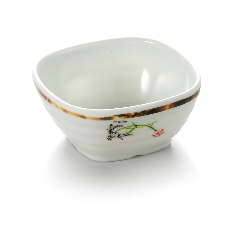 4.5 Inch Lotus Pattern Round Melamine Square Bowl 92045HTYS