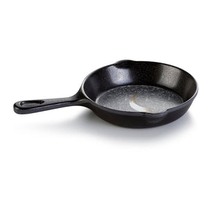 Black Melamine Pan Plate with Handle 43102PM