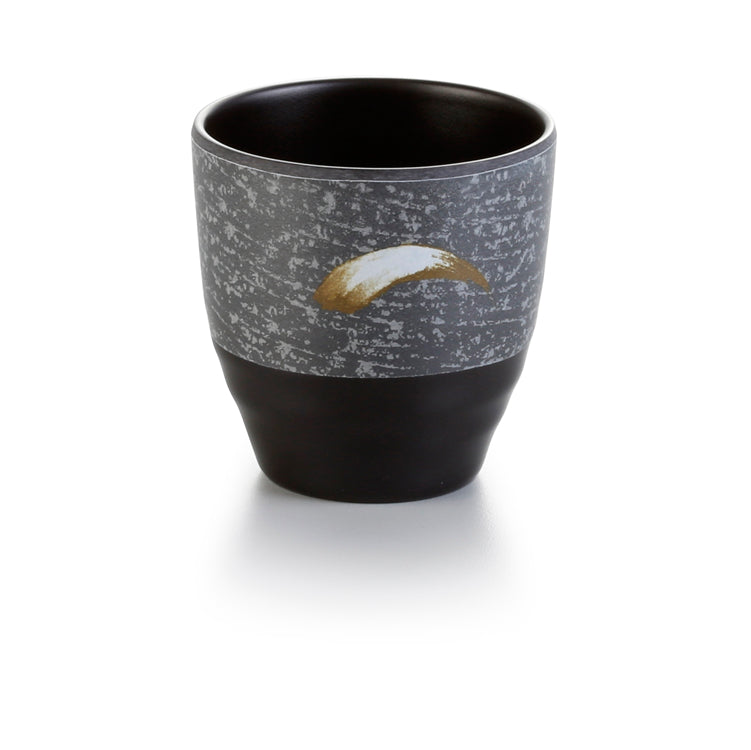 3 Inch Black with White Spot Melamine Cup JW2024PM