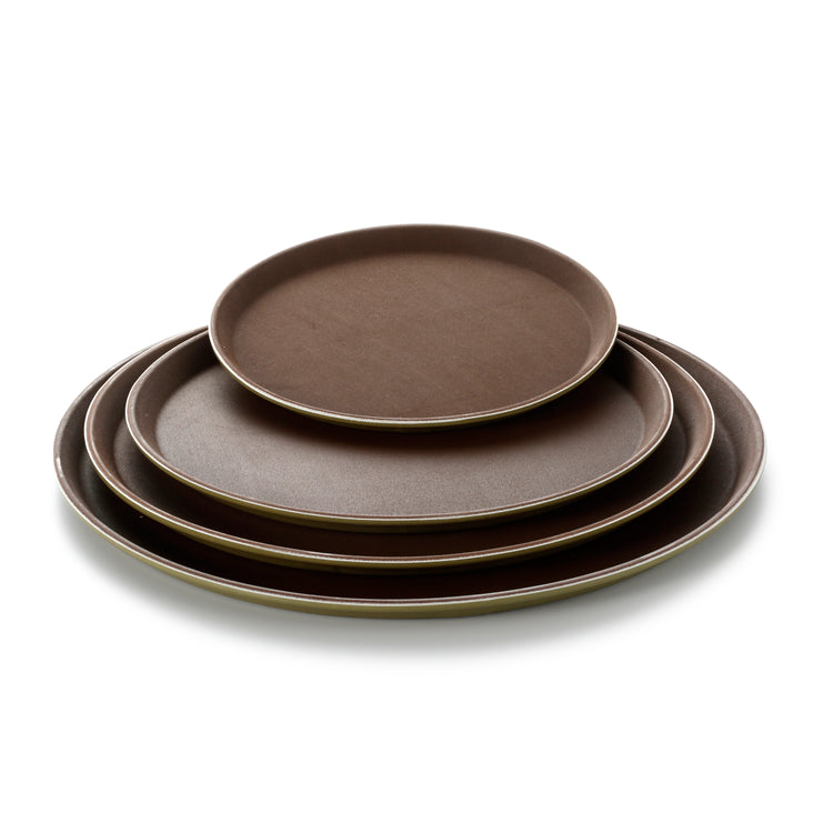 28cm Round Plastic Fruit Serving Trays 1100TPWHMT
